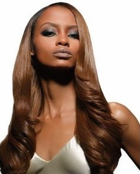 Velvet Remi Human Hair Weave - Yaki Weaving (10 inch Short, 4 - Light Brown)