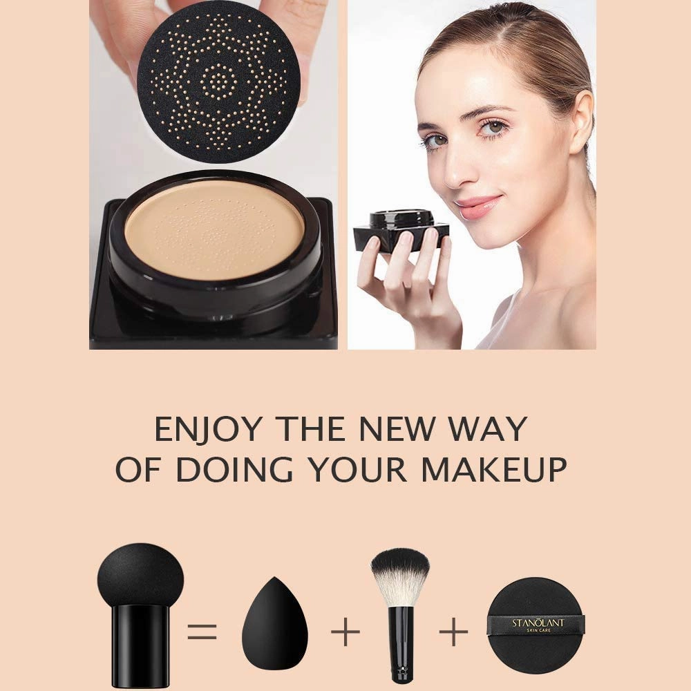 VENZEN Beauty Cream Clear Cover Natural Make Up Nourish Moisturizes Protection Professional Skin Care 2 Colors 20g (#02 Ivory)