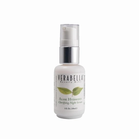 VERABELLA Aloe Hydroxy Clarifying Night Serum, Overnight Protective Conditioner for Acne, 1 oz.