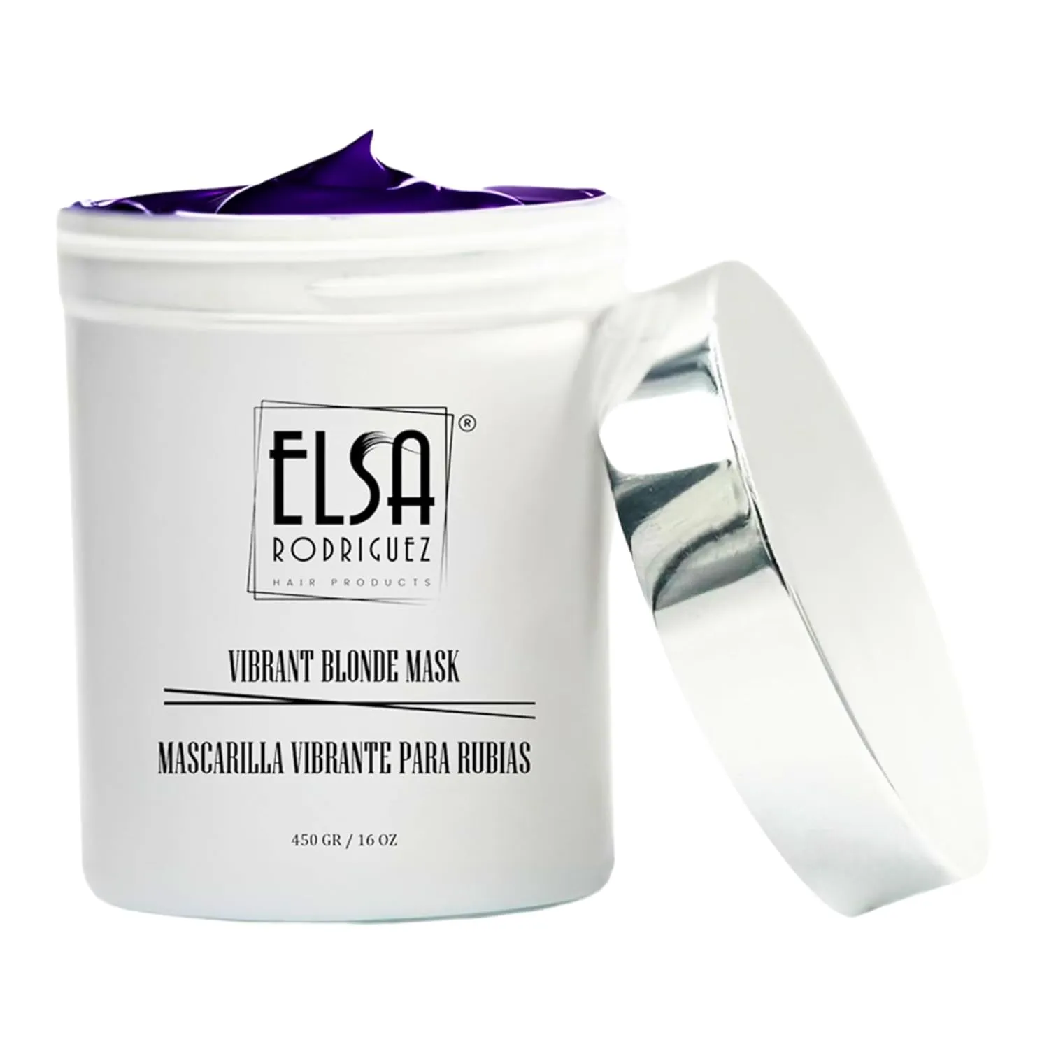 Vibrant Blonde masks hair, hair toner for blonde, purple hair mask, hydrating mask hair toning gloss, color treated hair mask, treatment highlights hair blonde,16 Oz (450 ml)
