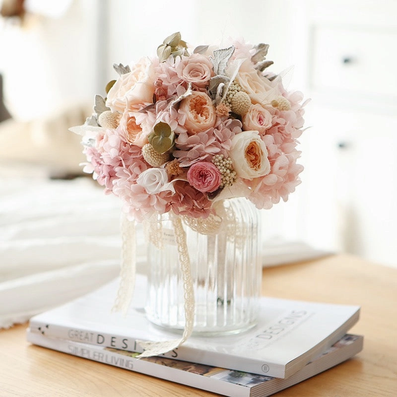 Vintage Romance Bridal Bouquet - Preserved Flower Wedding Bouquet