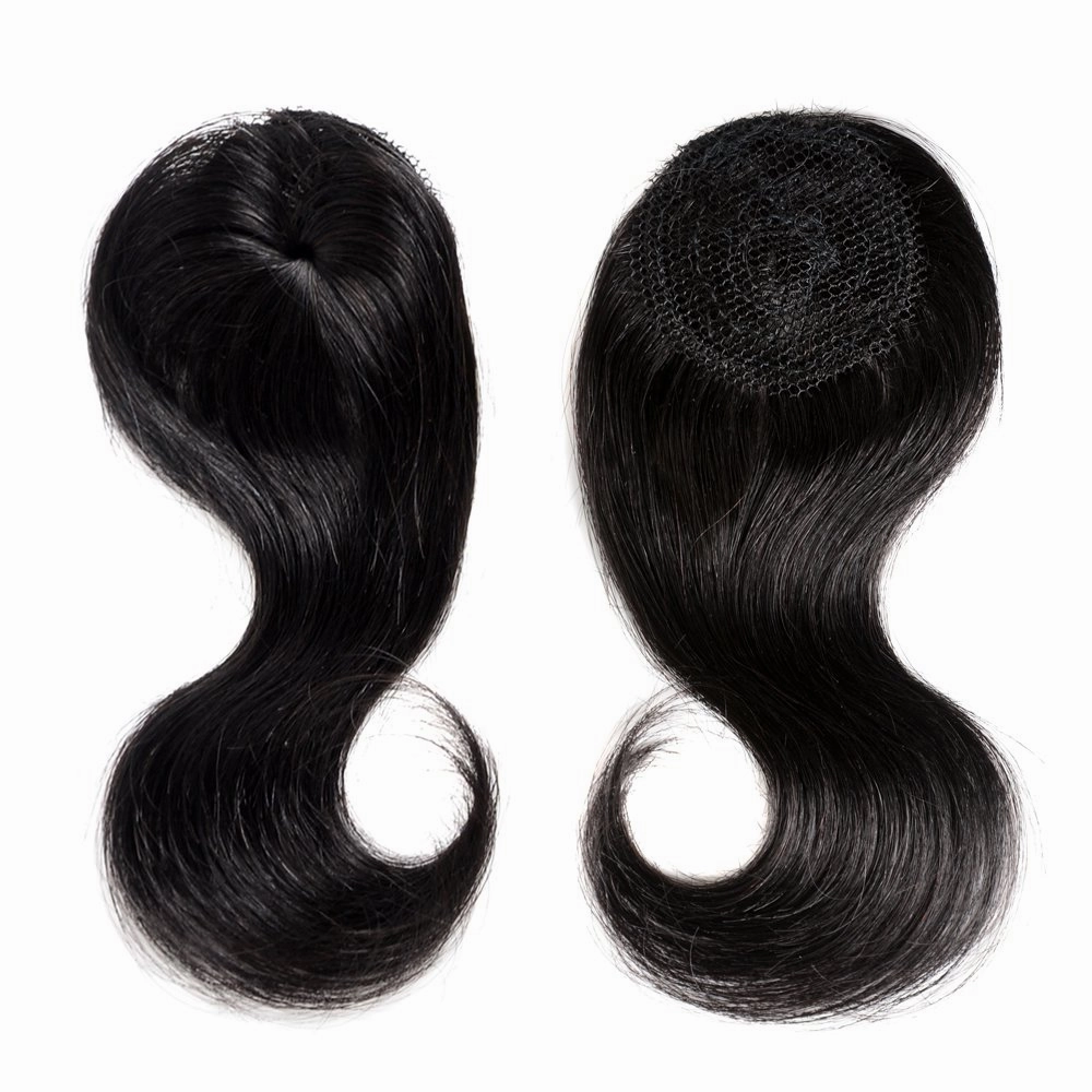 VIOLET Hair Beauty Short Brazilian Virgin Hair Body Wave 6Pcs Bundles With Closure 8inch Bob Weave Human Hair With Closure Short Hair Extensions Natural Black (8 Inch (Pack of 6), 1B)