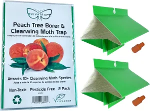 VivaTrap VT-105 Peach Tree Borer   Clearwing Moth Trap & Lure (2 Pack, 8 Week)