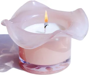 VOHO Pink Flowers Candles for Women, Funny Candles Gifts for Flower Lovers, Mother, Daughter, Girls Friend at Birthday, Christmas, Pink Scented Candle Gifts for Wife Anniversary(3 Pack, 3 Fragrances)