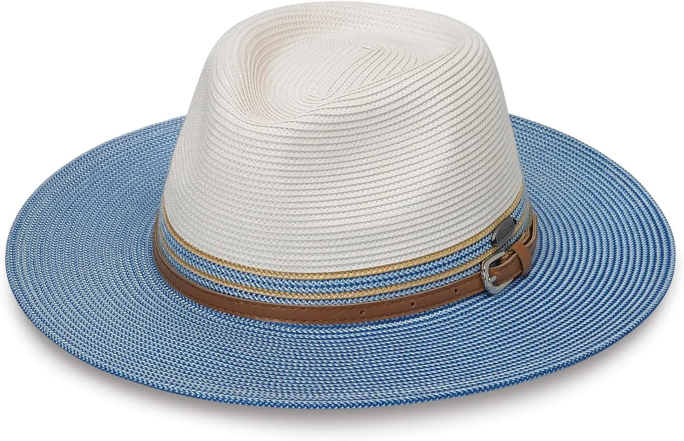 Wallaroo Hat Company Women’s Kristy Fedora – UPF 50 , UV Sun Protection, Sun Hat, Packable Design, Adjustable, Medium Size