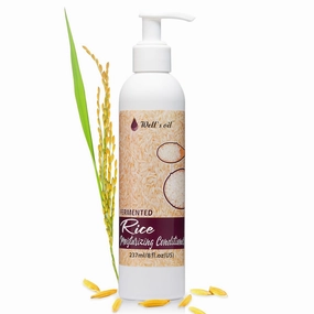 Well's Fermented Rice Water Conditioner For Hair Growth, Packed with Shea Butter, Argan, Rosemary, Lemongrass, Lavender, Peppermint, Daily Routine for Thickening, Nourishing 8 fl oz