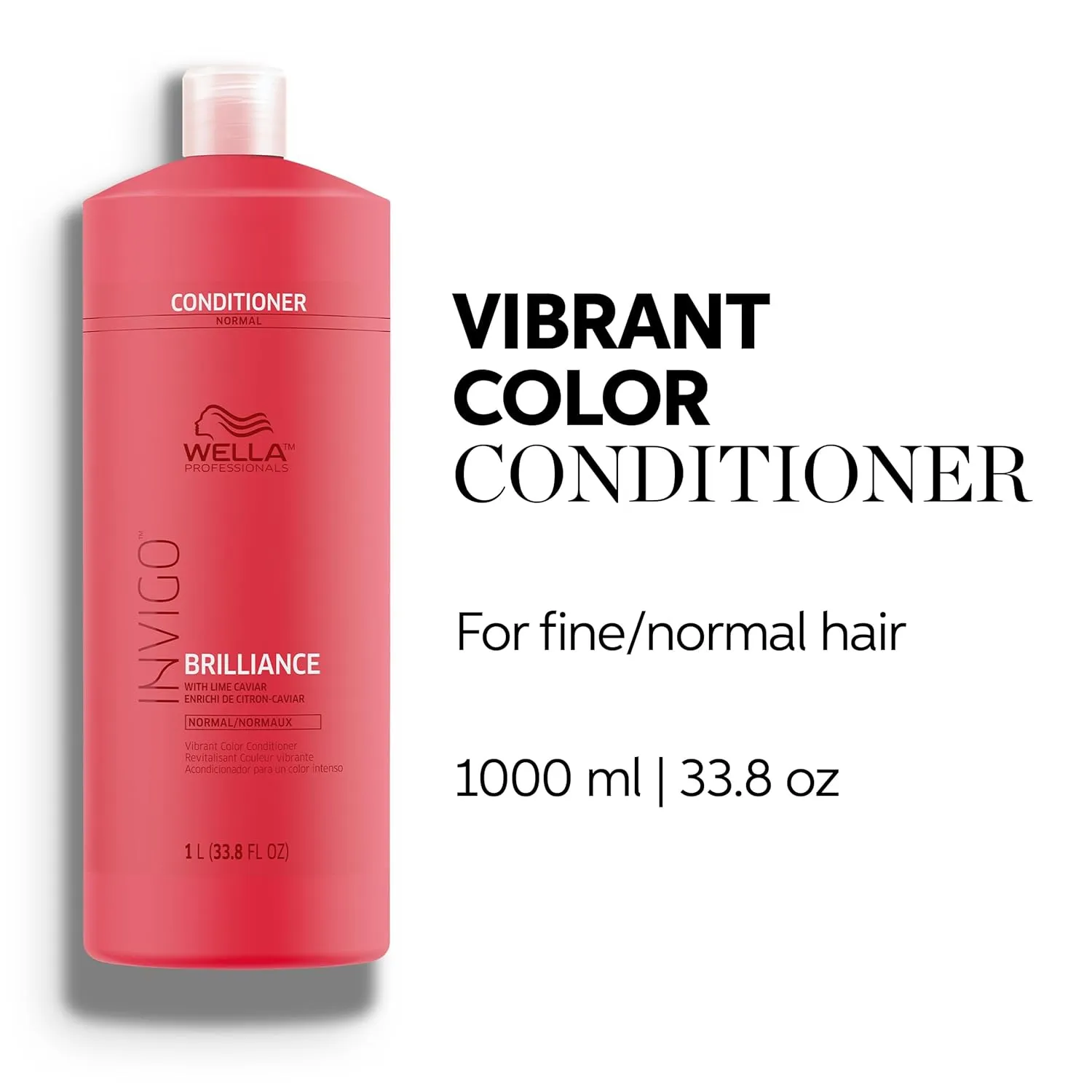 Wella Professionals Invigo Brilliance Conditioner | For Coarse Colored Hair| Color Protecting & Color Vibrancy Conditioner