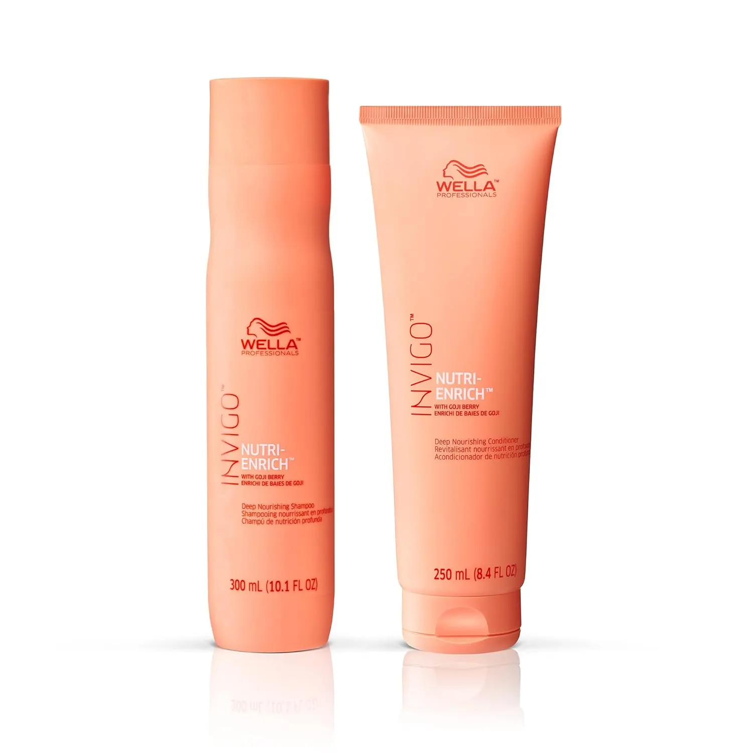 Wella Professionals Invigo Nutri-Enrich Shampoo & Conditioner Set, Deep Moisturizing, For Dry & Damaged Hair