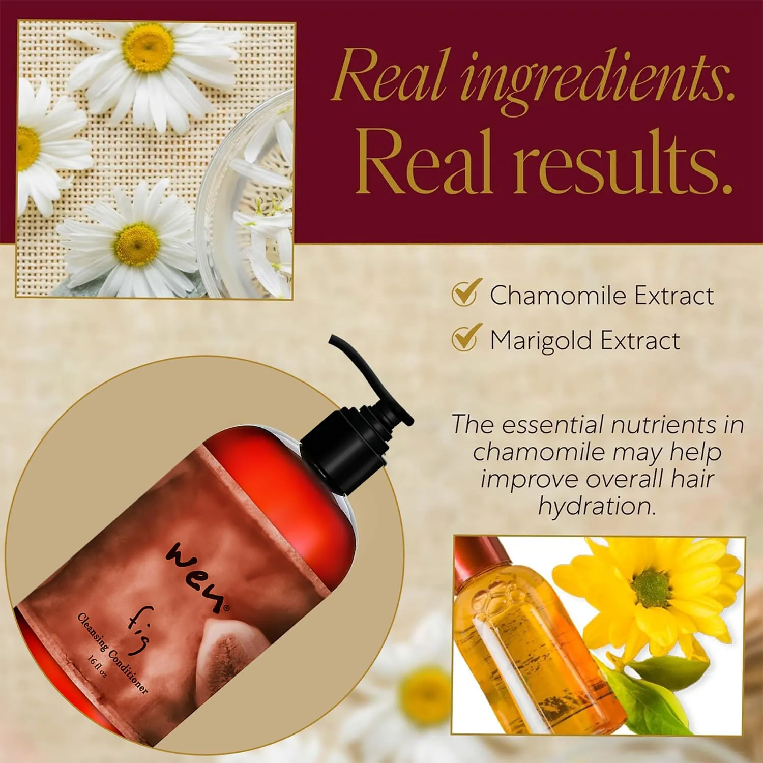 WEN by Chaz Dean Cleansing Conditioner - Shampoo & Conditioner Cowash for Fine or Curly Hair, Co Wash with Rosemary Oil - Fig, 16 Fl Oz (Pack of 1)