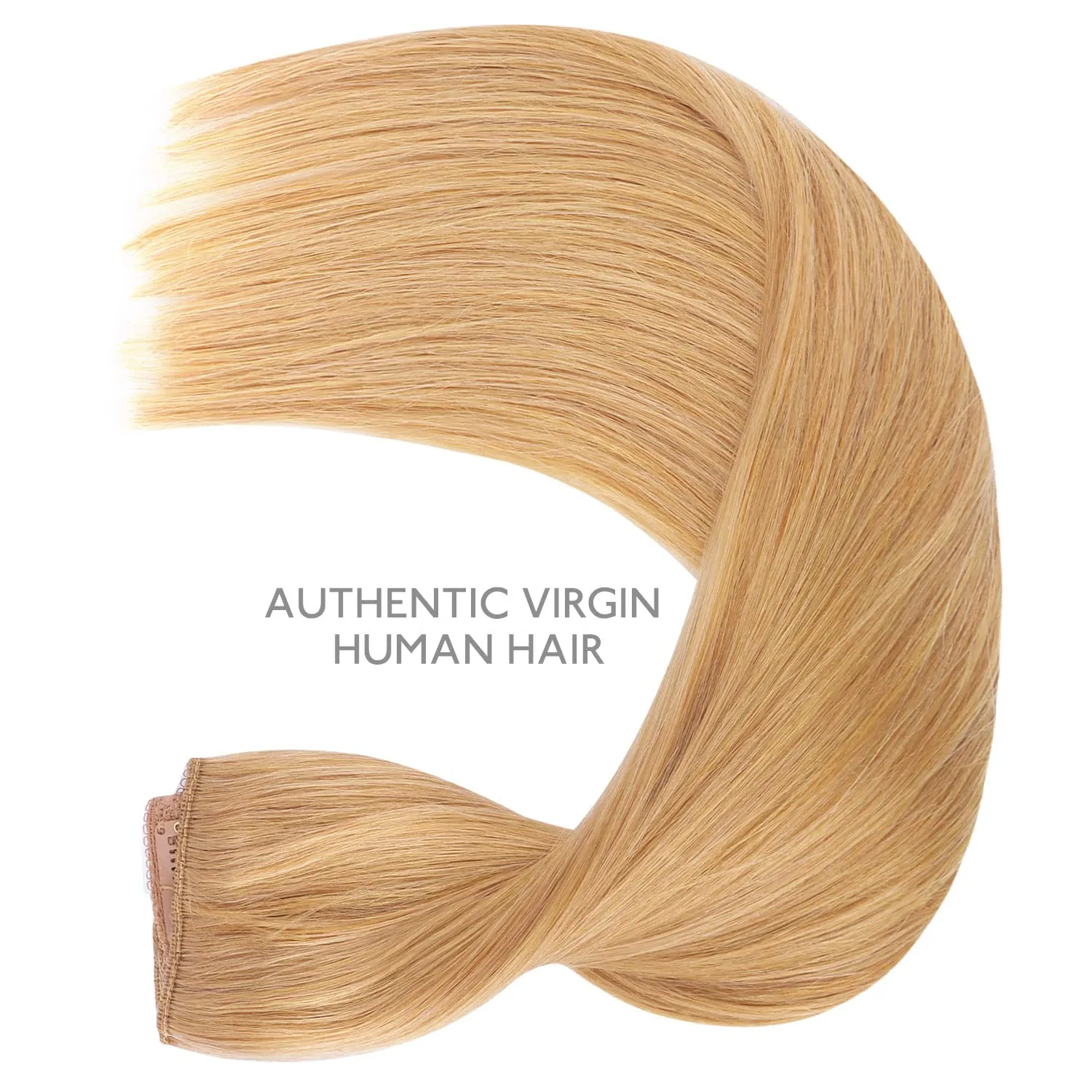 WENNALIFE Wire Hair Extensions (Increase 50% Lifespan) Real Human Hair 12 inch 70g Strawberry Blonde Remy Wire Hair Extensions Invisible Transparent Fish Line Straight Real Hair Extensions