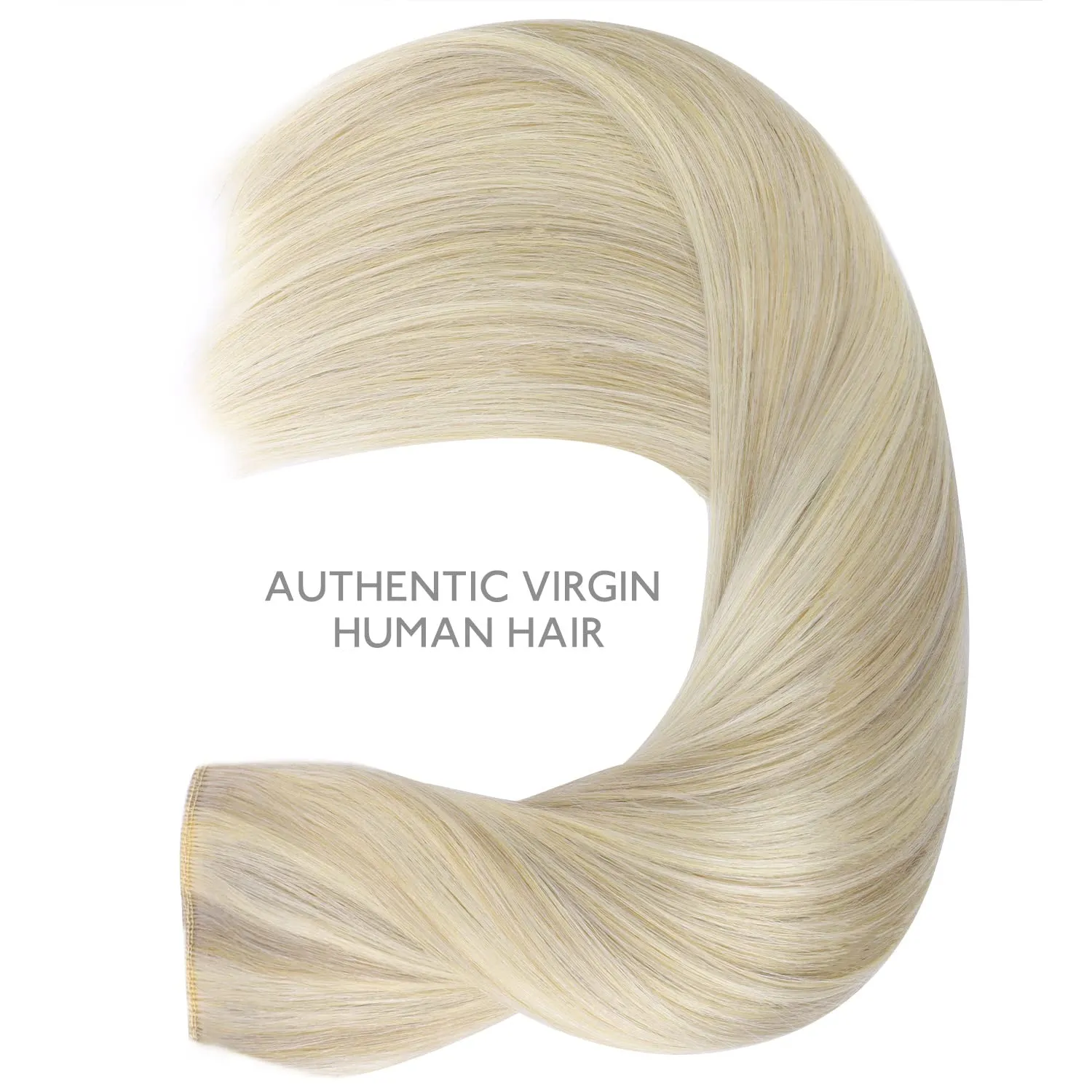 Wennalife Wire Hair Extensions (Increase 50% Lifespan) Real Human Hair 22 inch 150g Ash Blonde Highlighted Platinum Blonde Remy Real Hair Extensions Invisible Wire Hair Extensions Human Hair