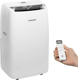 Westinghouse 14,000 BTU Air Conditioner Portable For Rooms Up To 700 Square Feet, Portable AC with Home Dehumidifier, Smart App, 3-Speed Fan, Programmable Timer, Remote Control, Window Kit, White