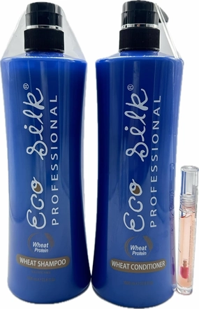 WHEAT SHAMPOO ANDCONDITIONER (WHEAT PROTEIN/SULFATE FREE) 1000ML/33.8 FL OZ - Free Lip Gloss