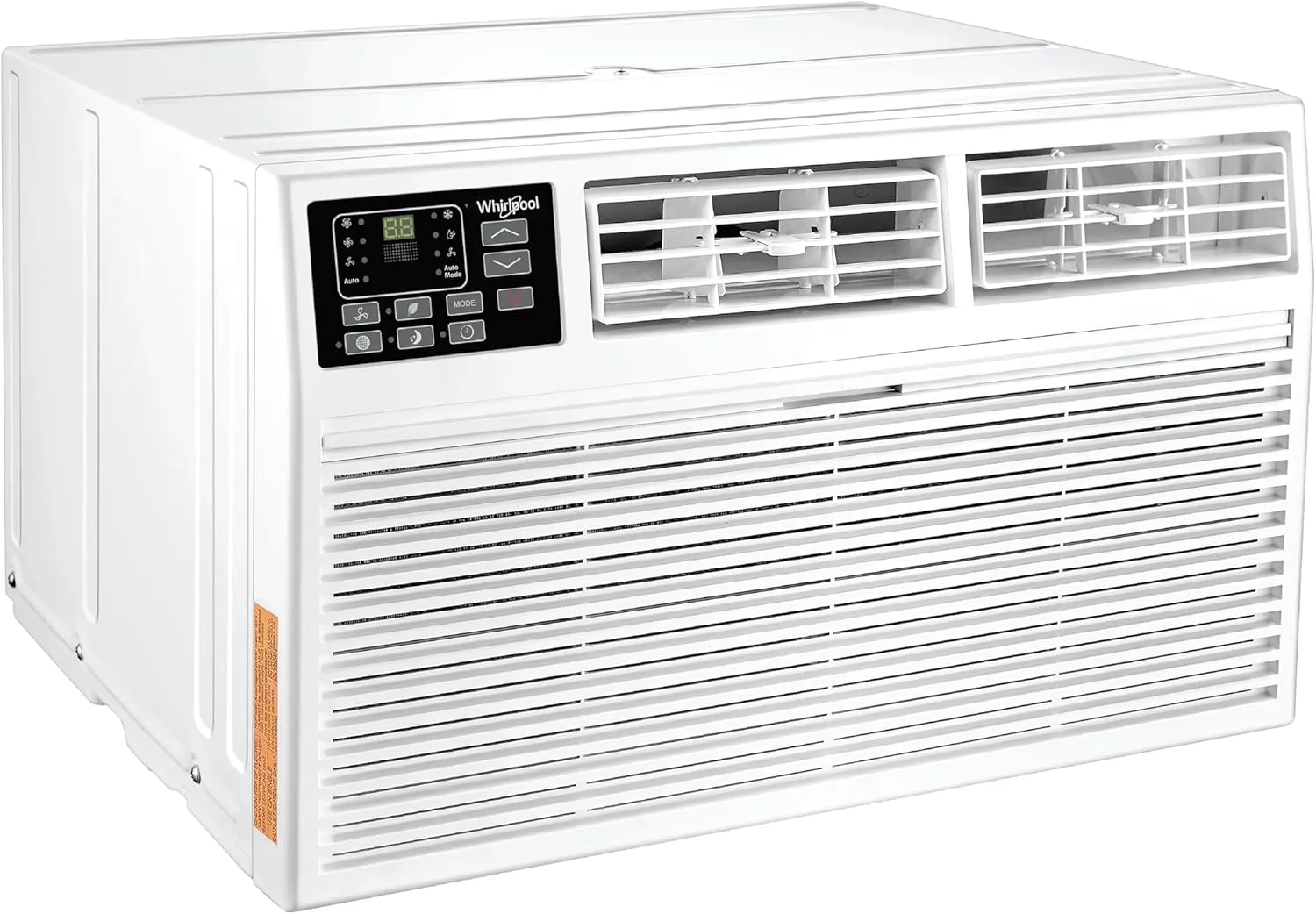 Whirlpool 12,000 BTU Through the Wall Air Conditioner, 115V, Cools up to 550 Sq. Ft for Living Room, Bedroom, Kitchen, Apartment, with Dehumidifier, Remote Control, Digital Display, 24H Timer, White