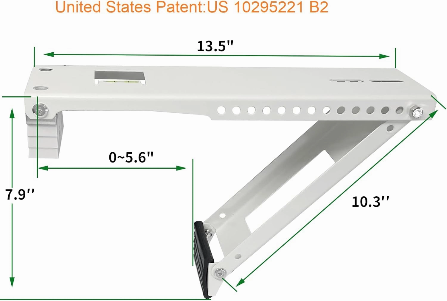 Window Air Conditioner Support Bracket , Window AC Bracket Light Duty Universal AC Support Up to 85 lbs(Patent)
