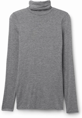 Woman's Modal Cashmere Ultralight High-Neck Top