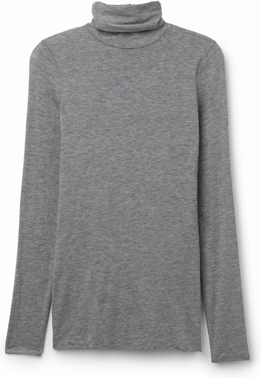 Woman's Modal Cashmere Ultralight High-Neck Top