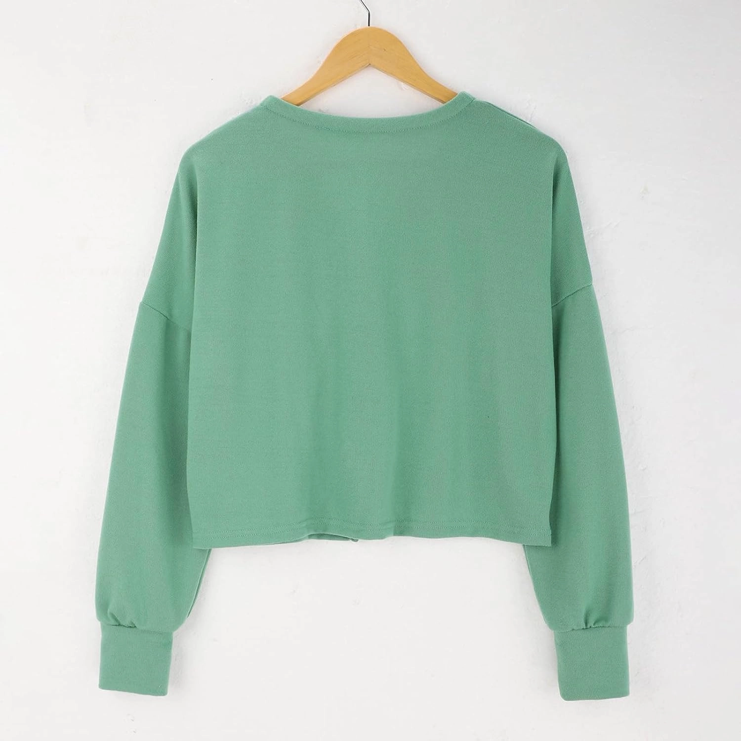 Women's 2024 Cropped Cardigan Sweaters Sweater Slim O-neck Long Sleeve Sweater Open Front Cardigan Sweaters for