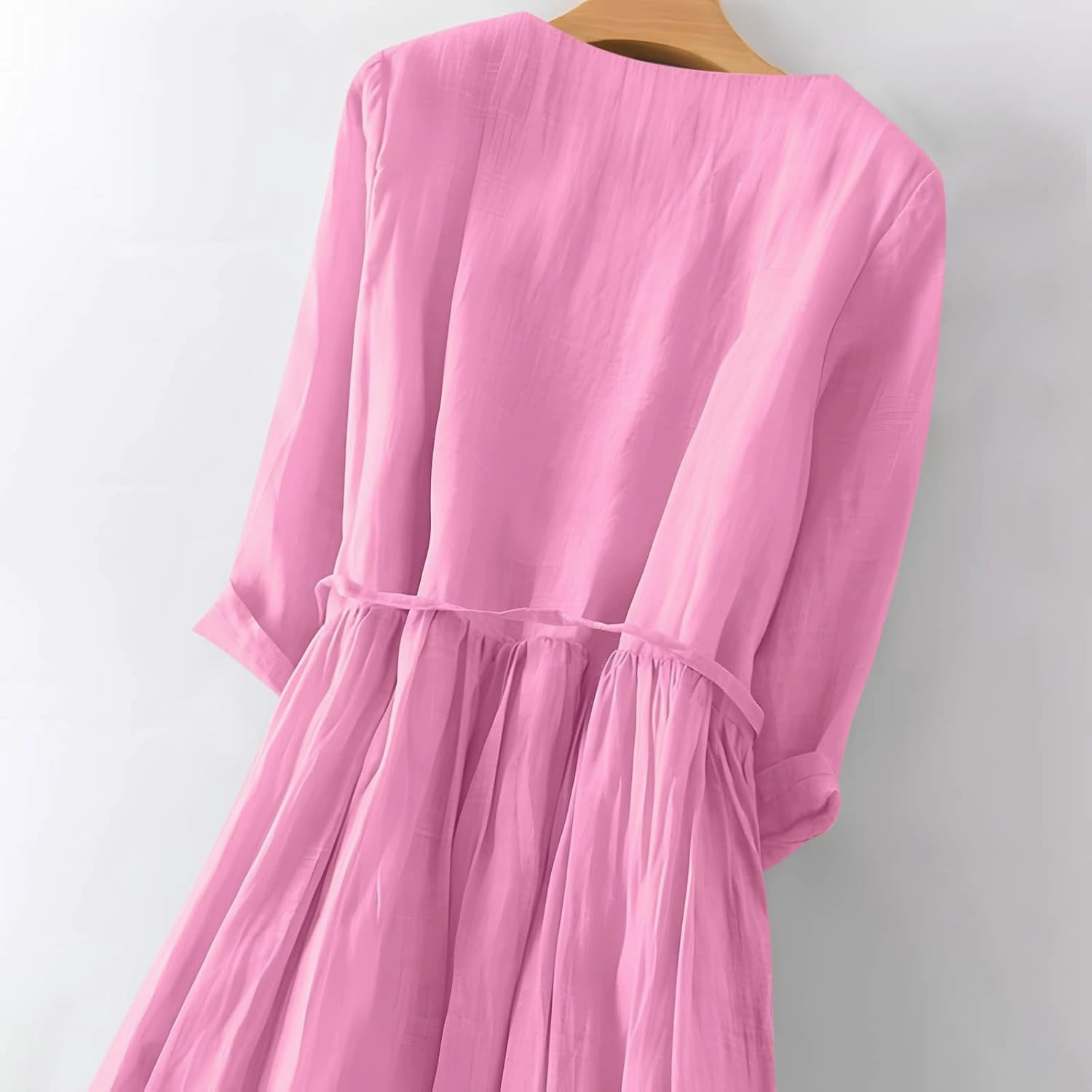 Women's Cotton Linen Casual Dresses 2024 Boho Flowy Dress Flowy Summer Midi Dresses Dressy Ladies Trendy Clothing