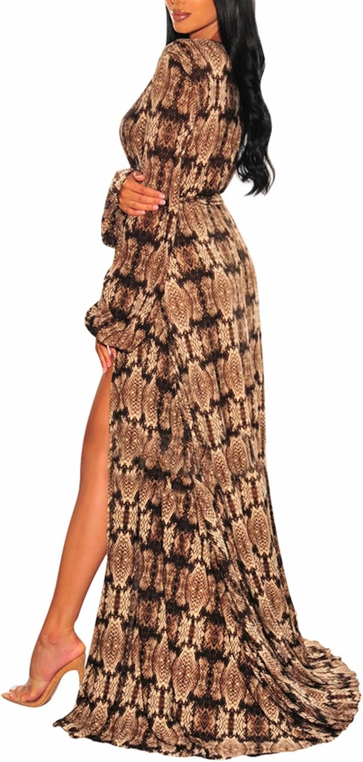 Women's Sexy Thin Mesh Long Sleeve Tie Front Swimsuit Swim Beach Maxi Cover Up Dress