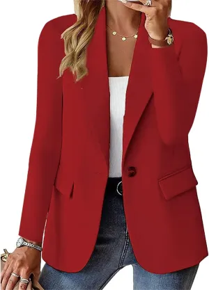 Womens Casual Blazers Business Casual Dressy Long Sleeve Jackets Lightweight Blazer Spring Summer Cardigan Work Suit