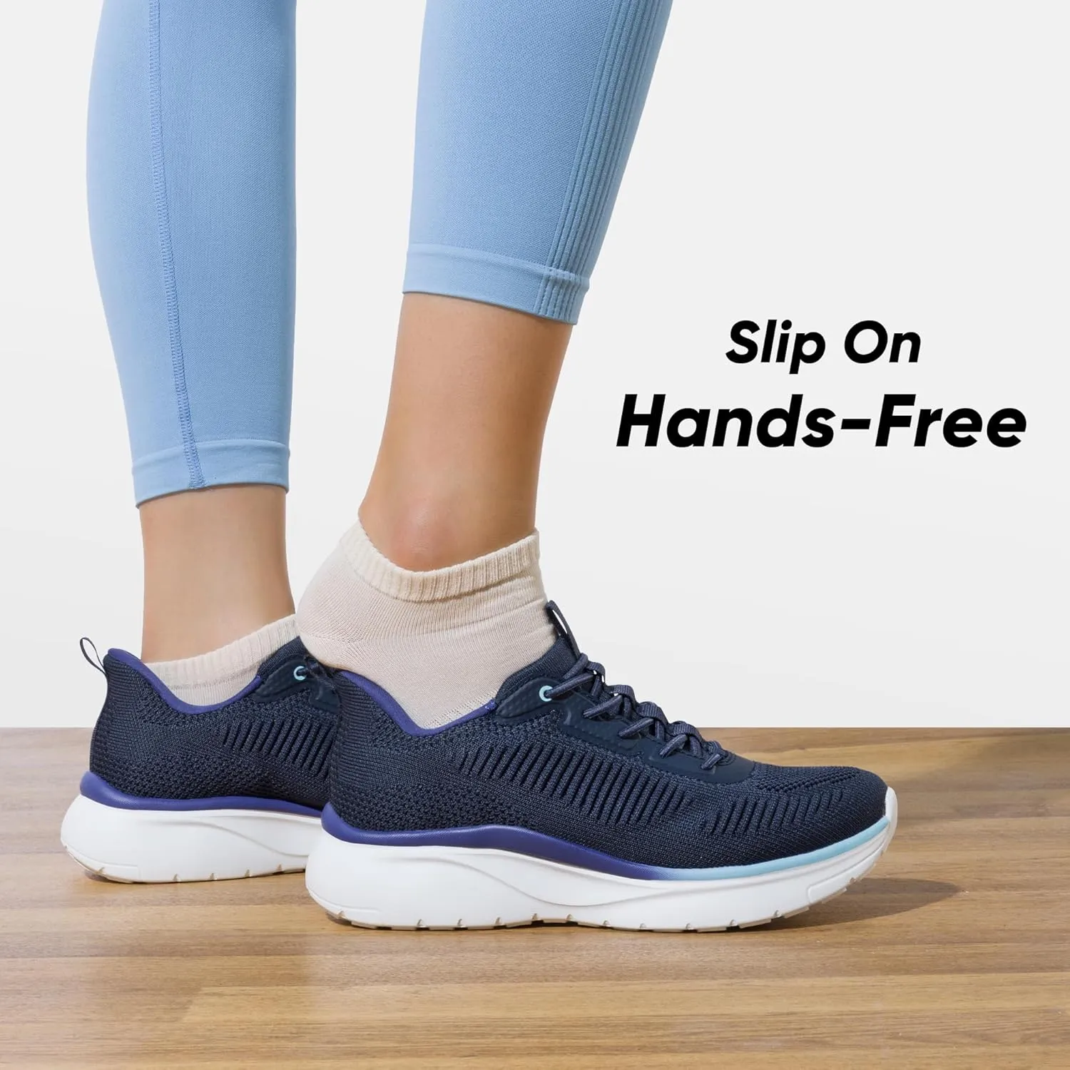 Women's Slip on Walking Shoes Tennis Lightweight Gym Sneakers ActiveFlow Workout Breathable Hands-Free Cross Trainer Comfortable Fashion Sneakers