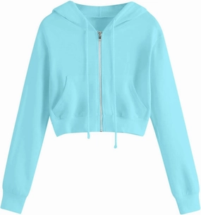 Womens Zip Up Hoodies Cat Ear Fall Fashion Outfits Y2k Hoodie Cropped Lightweight Jackets Workout Zi