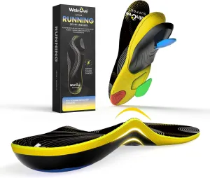 Work Boot Insoles for All Day - Welnove Arch Support Inserts for Men & Women, Orthotic Shoe Inserts for Plantar Fasciitis Relief, Flat Feet & Heel Pain (4-5 Men / 6-7 Women), FSA/HSA Eligible