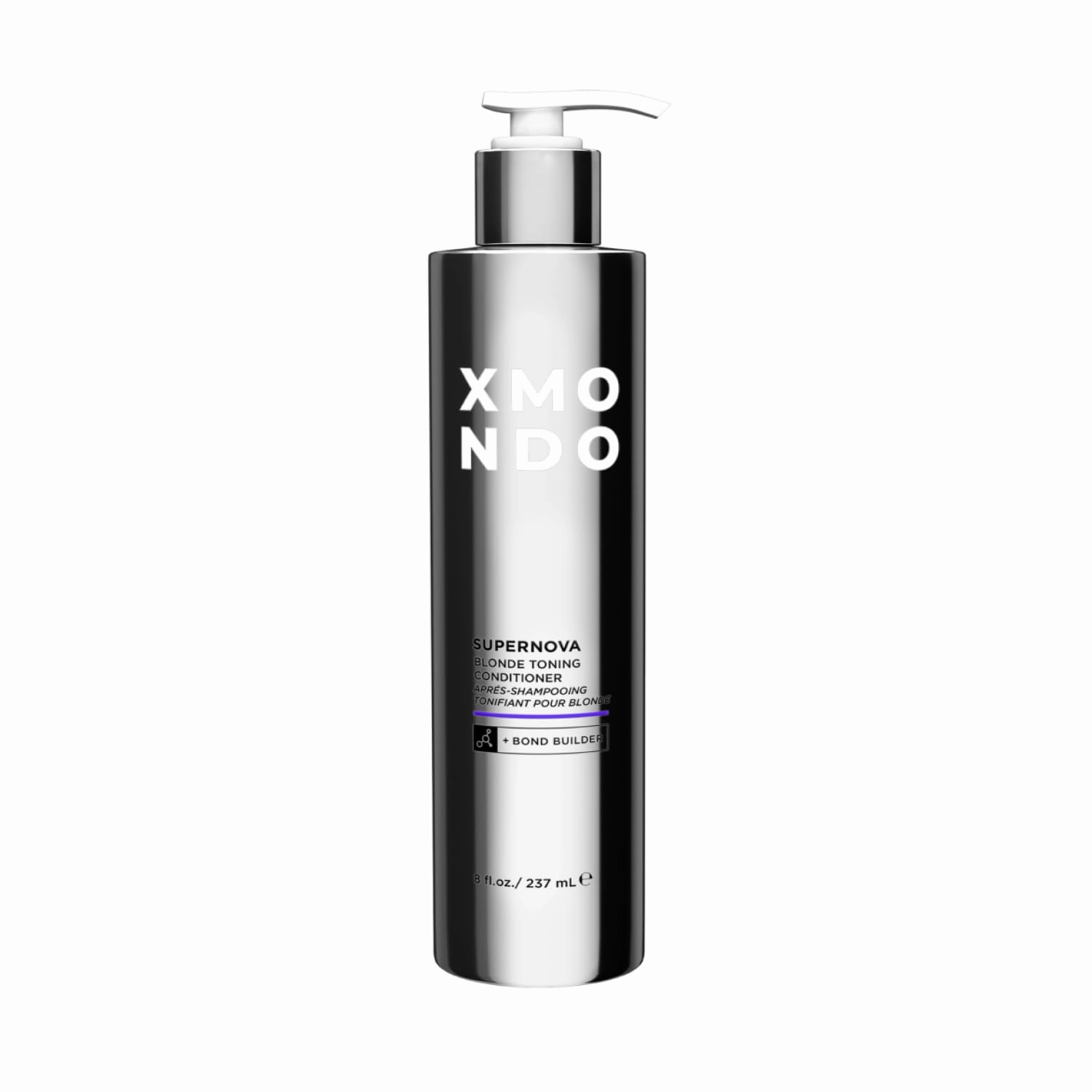 XMONDO Hair Supernova Blonde Toning Conditioner | Vegan Formula with Vegetable Proteins, Jojoba Oil, and Violet Pigments to Replenish, Restore, and Reduce Yellow Tones in Blonde Hair, 8 Fl Oz 1-Pack