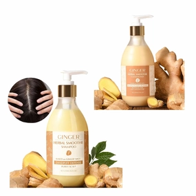 YANIBEST Natural Formula Ginger Shampoo Conditioner, Improve Scalp Environment, for Clarifying Strengthen Moisturize, Itch-free, Anti-dandruff for All Hair Types