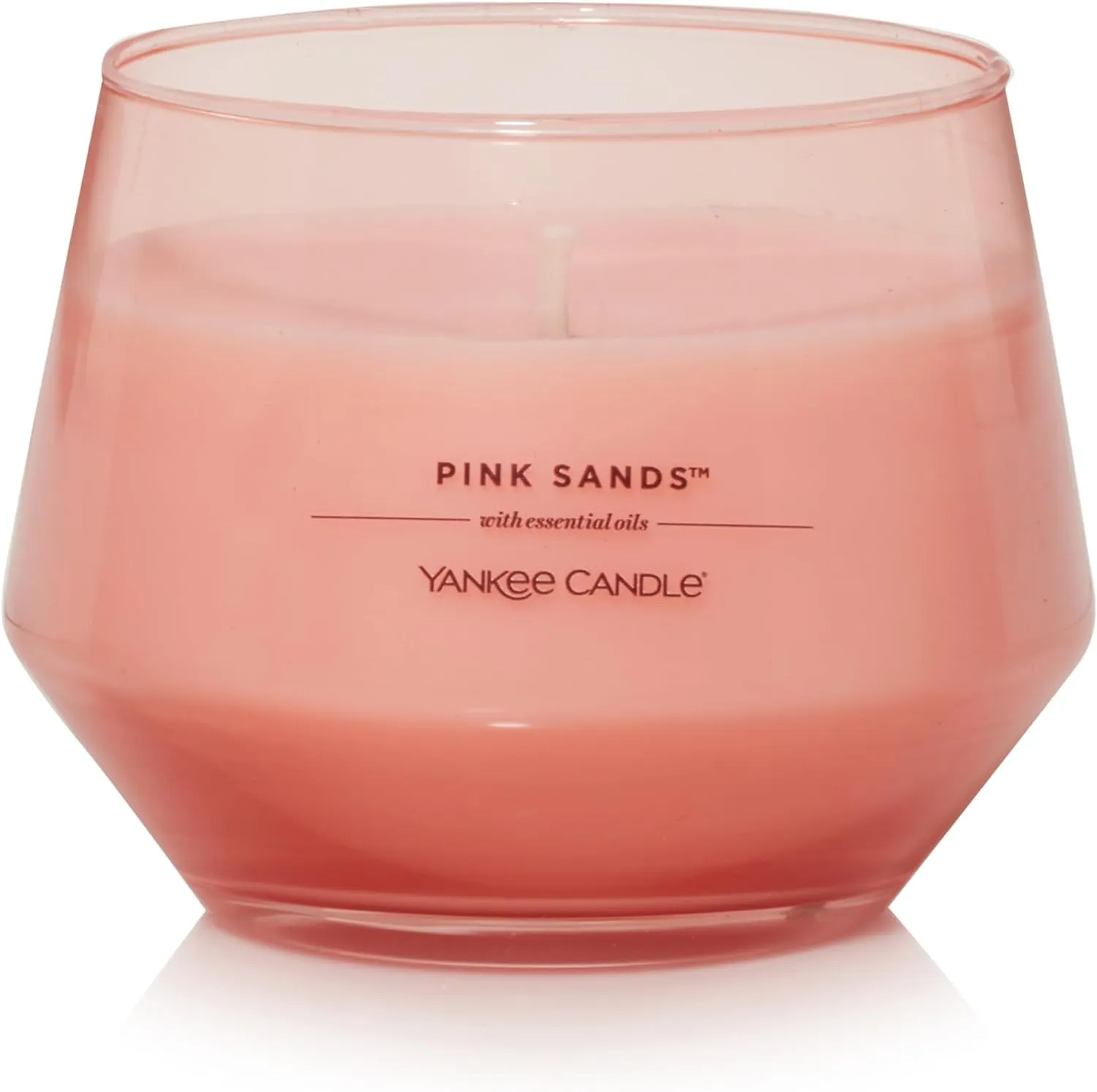 Yankee Candle Studio Medium Candle, Pink Sands™, 10 oz: Long-Lasting, Essential-Oil Scented Soy Wax Blend Candle | 40-65 Hours of Burning Time (Pack of 2)