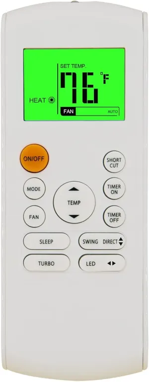 YING RAY Replacement Remote Control for Danby RG57H(B)/BGCE-M DPA120BCCWDB DPA120BEUWDB & Kogan KAPORAIR15MA & SharCool RG57B/BGE & Singer RG57A7/BGEF Room Air Conditioner