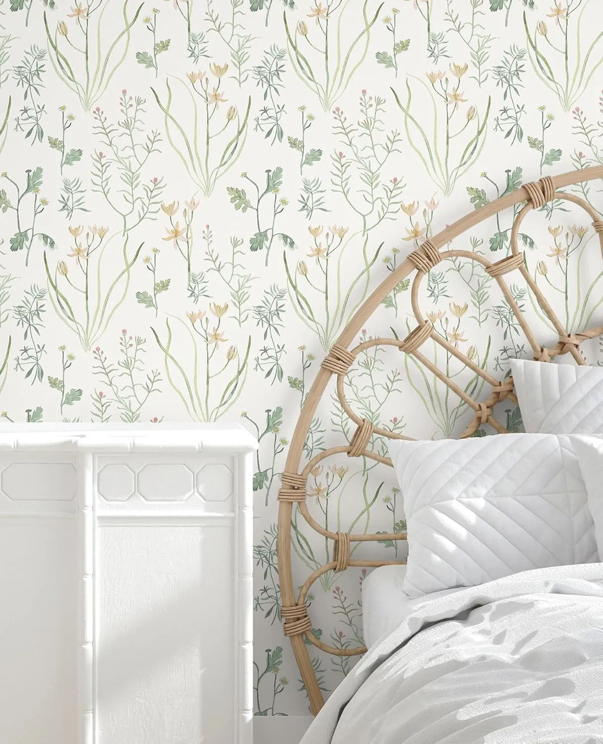 York Wallcoverings PSW1519RL Peach Alpine Botanical Premium Peel and Stick Wallpaper