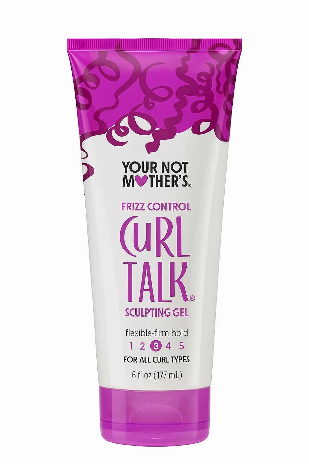 Your Not Mother's Talk Sculpting Ge'l 6 oz – pack of 1,Frizz Control Hair Ge'l, Hard Hold Curl Defining Ge'l, Curl Talk Hair Products, Your Not Mother's, Spray Ge'l