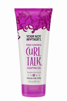Your Not Mother's Talk Sculpting Ge'l 6 oz – pack of 1,Frizz Control Hair Ge'l, Hard Hold Curl Defining Ge'l, Curl Talk Hair Products, Your Not Mother's, Spray Ge'l