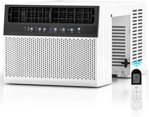 ZAFRO U-Shaped Window Air Conditioner 10000BTU Cools 400 Sq.Ft., Ultra Quiet Energy-Efficient Cooling, With Remote Control