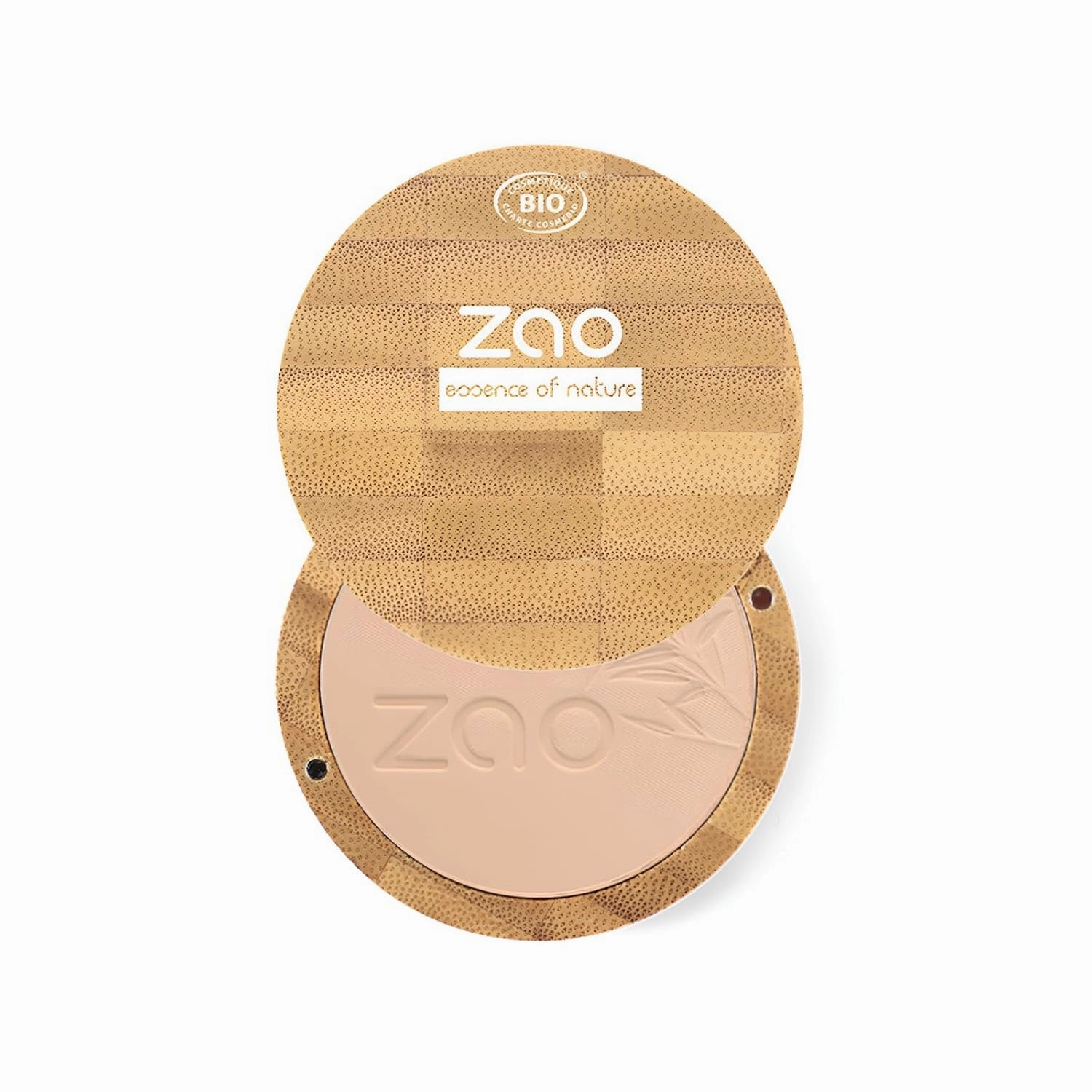 Zao Makeup Compact Pressed Powder Foundation Blendable Face Makeup Long Lasting Portable Full Coverage with Macadamia Oil & Cocoa Butter Lightweight Airbrushing for Pores & Imperfections 9g (302)