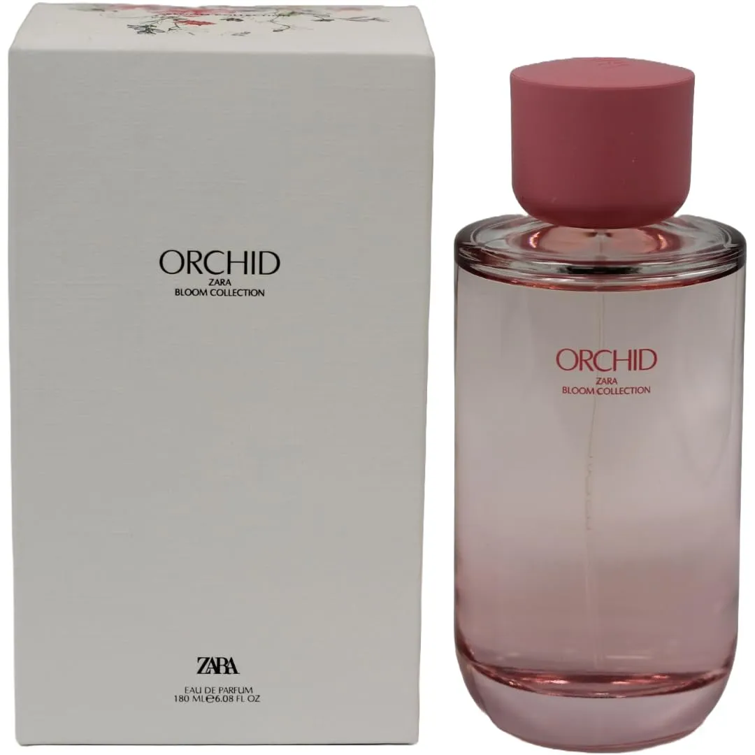 Zara Orchid Women Perfume Enchanting Floral Fruity Fragrance Scent with Rose Lily of the Valley Peach and Amber EDP Eau de Parfum 180ml (6.08 fl. oz.)