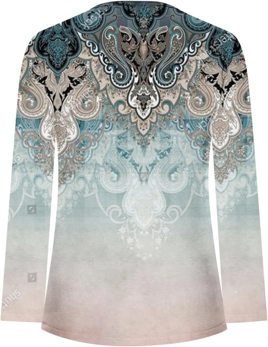ZDRZK Womens Long Sleeve Shirts for Fall Fashion 2024 Casual Loose Graphic Tunic Tops Button Down Ruched Long Blouse
