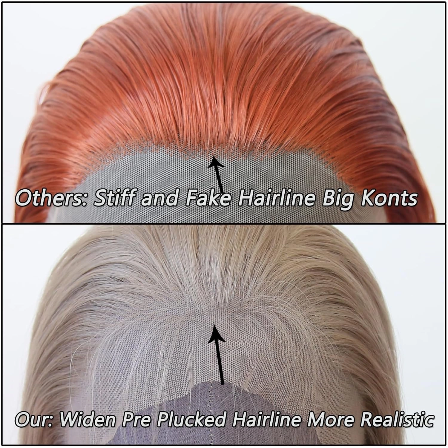zigzag hair Ash Blonde Wig Long Straight Honey Blonde Brown Synthetic Lace Front Wigs Pre Plucked with Natural Hairline for Fashion Women Heat Resistant Hair Glueless Synthetic Lace Wig (Light Brown)