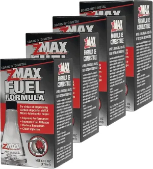 zMAX 58-106 - Fuel Formula - Easy to Use - Fuel Treatment Reduces Carbon Build-Up & Lubricates Metal Extending Life of Vehicle - Runs Efficiently Improving Gas or Diesel Mileage - 6 oz. - 4 Pack